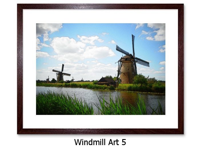 Windmill Art Framed Print